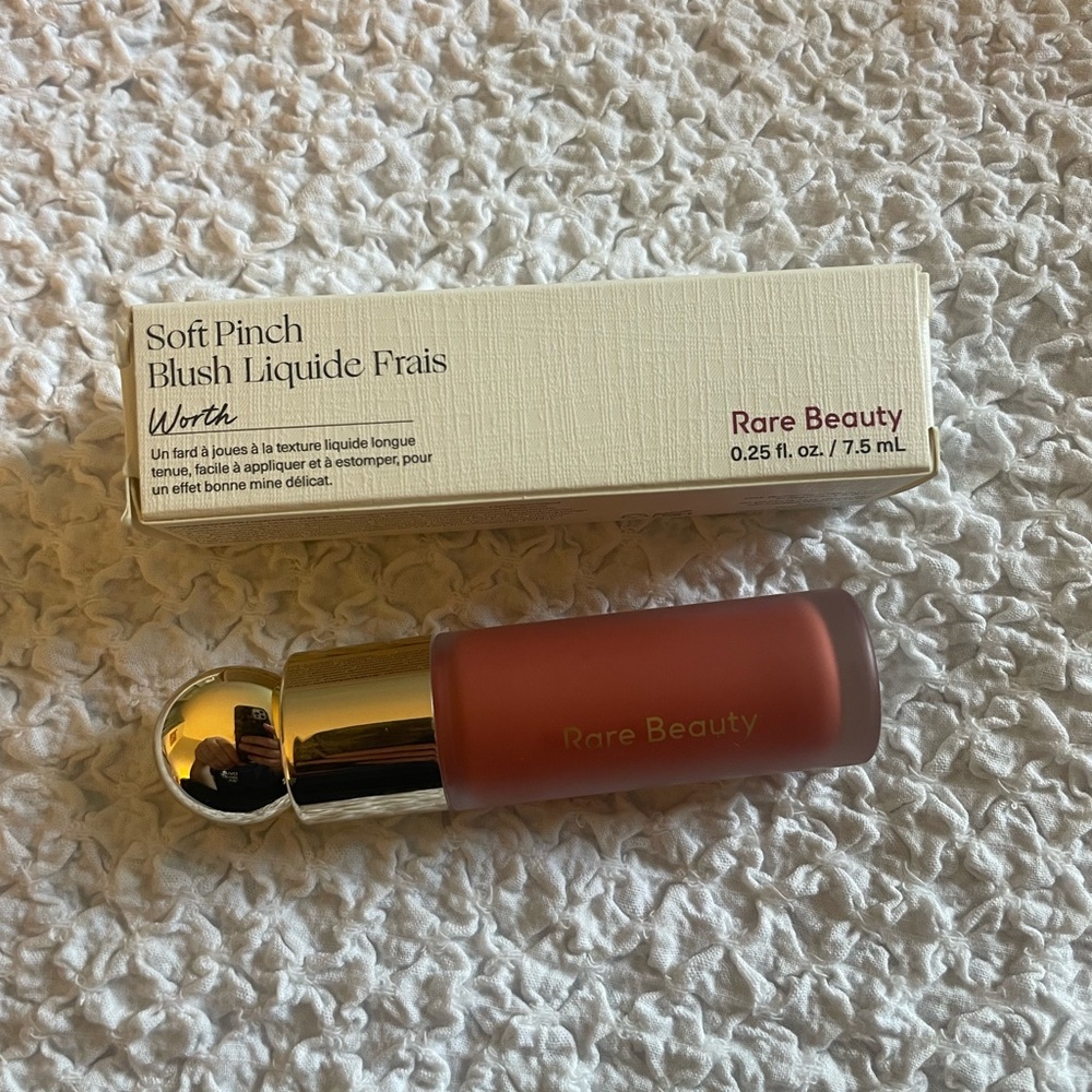 NIB Rare Beauty Soft Pinch Liquid Blush - Worth (Pink)